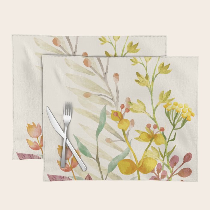 Autumn Flowers Placemat Gallery Image 1