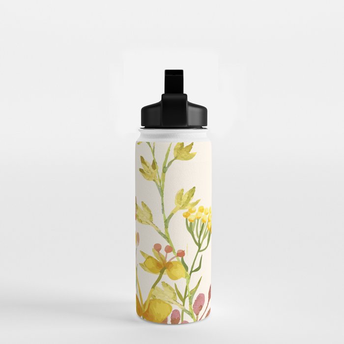 Autumn Flowers Water Bottle Gallery Image 2