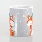Christmas Fox with fairy lights Coffee Mug Gallery Image 4