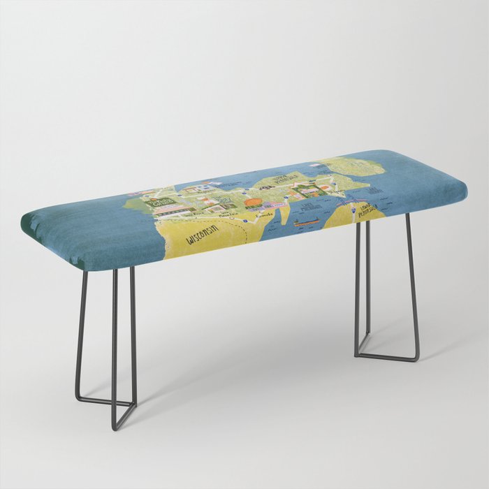 Map of Northern Michigan - Pasty Tour in Emerald Bench Gallery Image 1