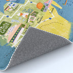 Map of Northern Michigan - Pasty Tour in Emerald Rug Gallery Image 4