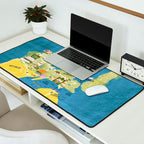 Map of Northern Michigan - Pasty Tour in Emerald Desk Mat Gallery Image 2