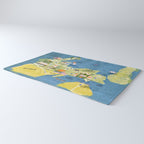 Map of Northern Michigan - Pasty Tour in Emerald Rug Gallery Image 3