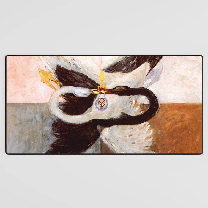 Hilma af Klint "The Swan, No. 24, Group IX-SUW, 1915" Desk Mat Gallery Image 3