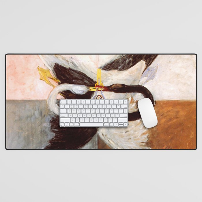 Hilma af Klint "The Swan, No. 24, Group IX-SUW, 1915" Desk Mat Gallery Image 1