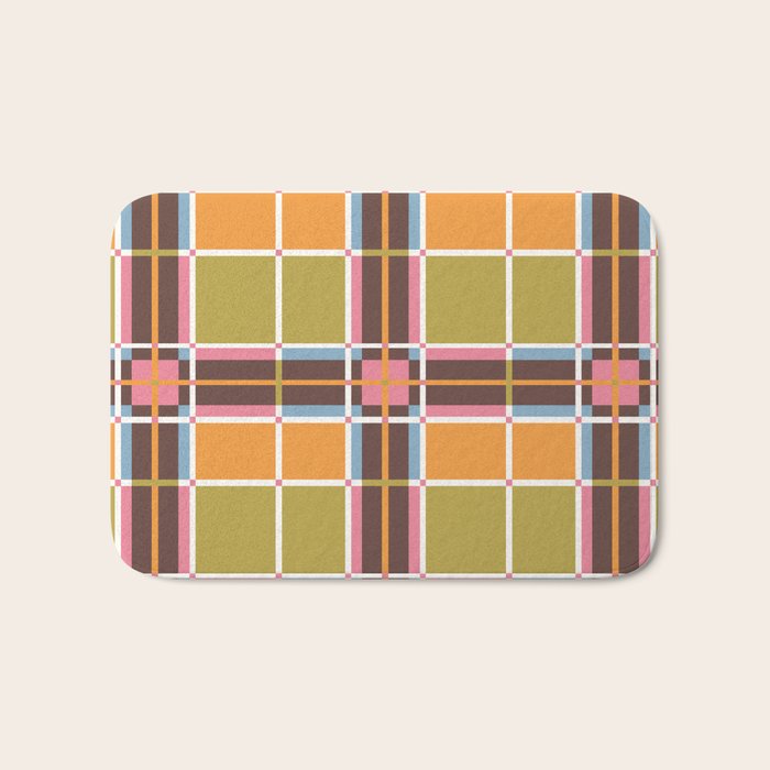 Bold Lines and Blocks Bath Mat Gallery Image 1
