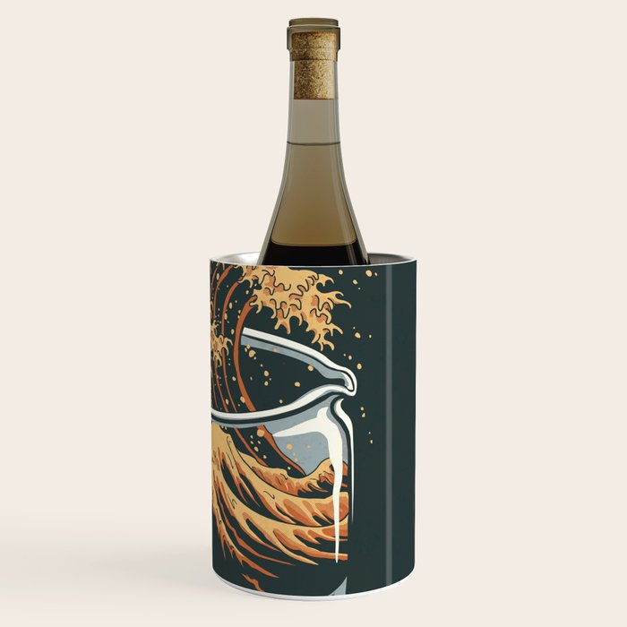 The Great Wave of Coffee Wine Chiller Gallery Image 3