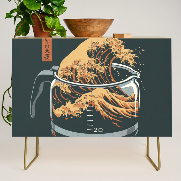 The Great Wave of Coffee Credenza Gallery Image 1