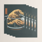 The Great Wave of Coffee Wrapping Paper Gallery Image 3