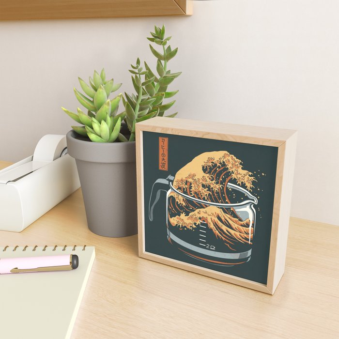 The Great Wave of Coffee Mini Art Print Gallery Image 2