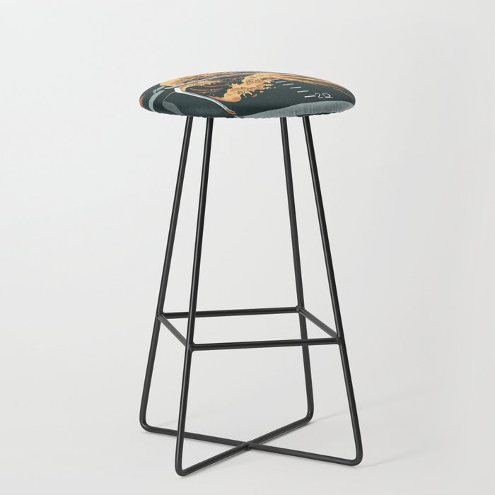 The Great Wave of Coffee Stool Gallery Image 1