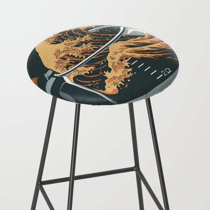 The Great Wave of Coffee Stool Gallery Image 2