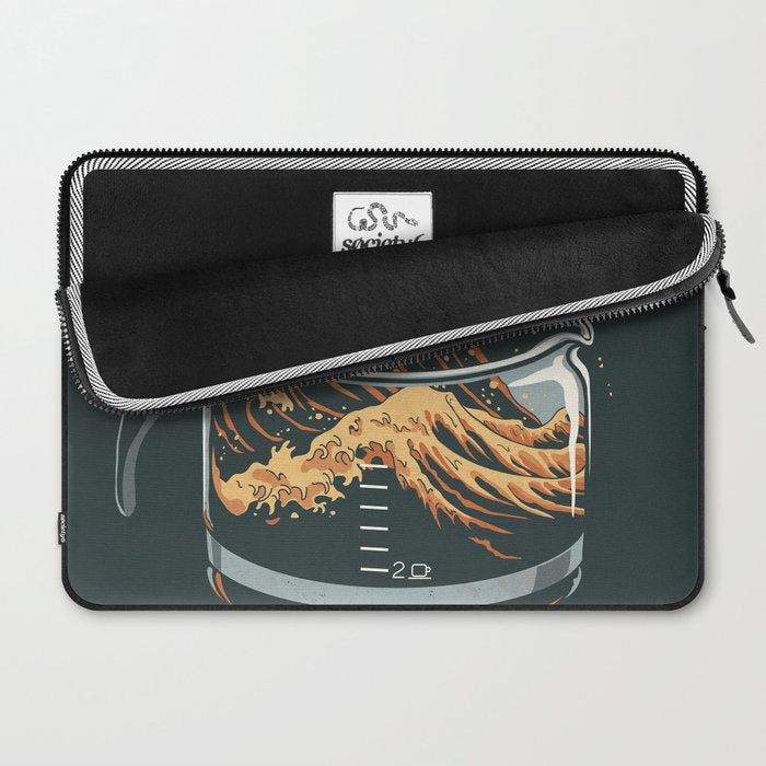 The Great Wave of Coffee Laptop Sleeve Gallery Image 2