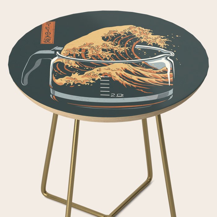 The Great Wave of Coffee Side Table Gallery Image 2