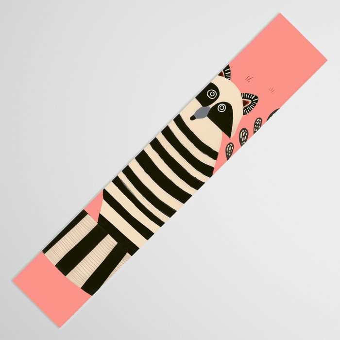 Pink Forest Raccoon Table Runner Gallery Image 3
