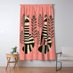 Pink Forest Raccoon Window Curtain Gallery Image 5