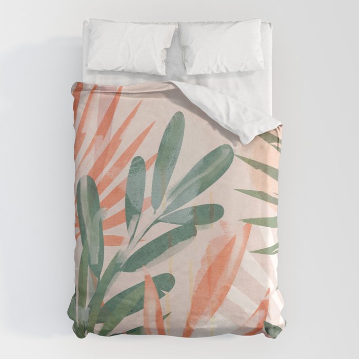 Tropical Leaves 4 Duvet Cover Gallery Image 1