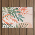 Tropical Leaves 4 Outdoor Rug Gallery Image 1