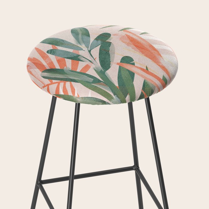 Tropical Leaves 4 Stool Gallery Image 2