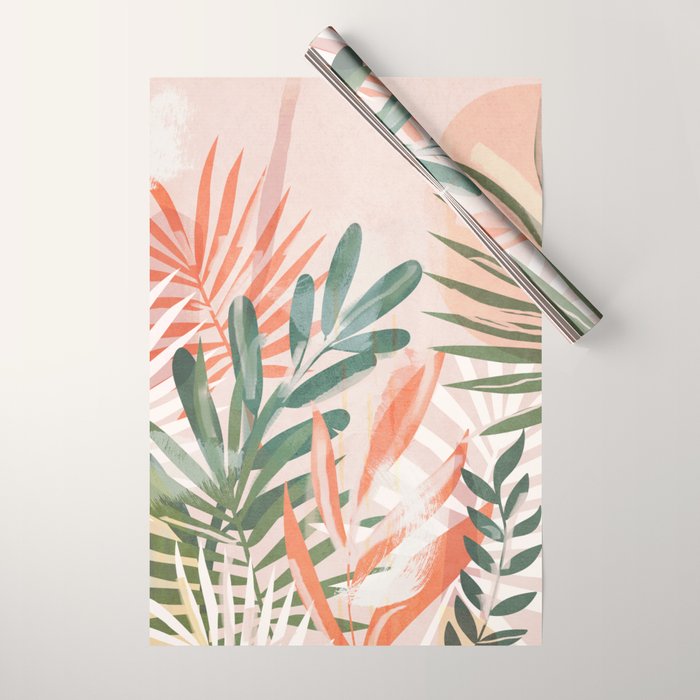 Tropical Leaves 4 Wrapping Paper Gallery Image 1