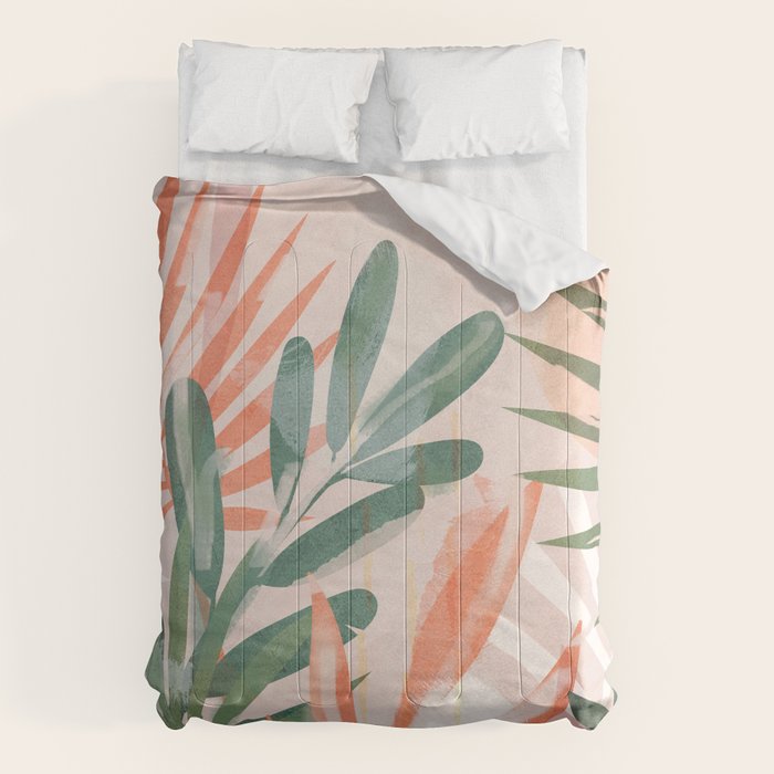 Tropical Leaves 4 Comforter Gallery Image 1