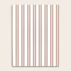 Classic Double Stripes Light Mocha Brown and White Vertical Stripe Pattern Notebook Gallery Image 4
