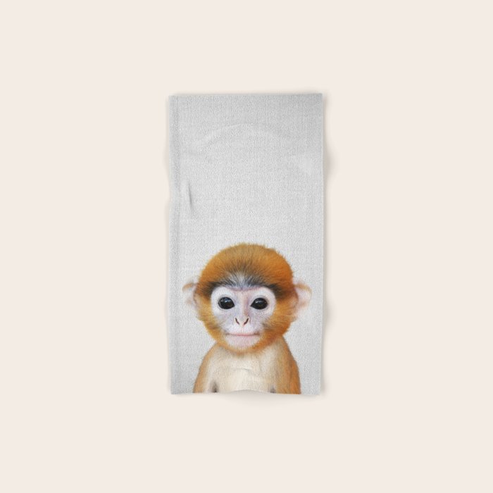 Baby Monkey - Colorful Hand & Bath Towel Gallery Image 1