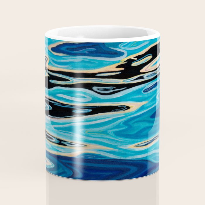 Abstract Water Ripples and Waves Coffee Mug Gallery Image 4