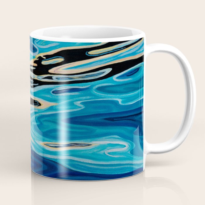 Abstract Water Ripples and Waves Coffee Mug Gallery Image 1