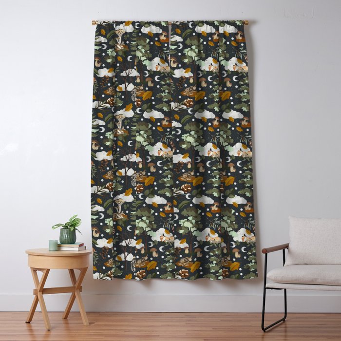 Baby animals in the dark forest DK Window Curtain Gallery Image 5
