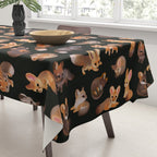 Foxes - dark Tablecloth Gallery Image 3
