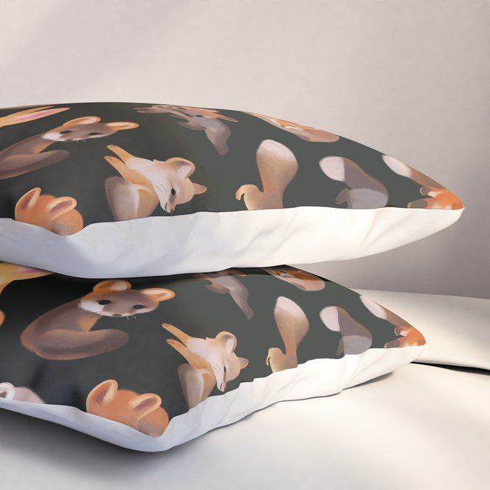 Foxes - dark Pillow Sham Gallery Image 3