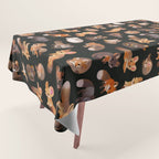 Foxes - dark Tablecloth Gallery Image 1