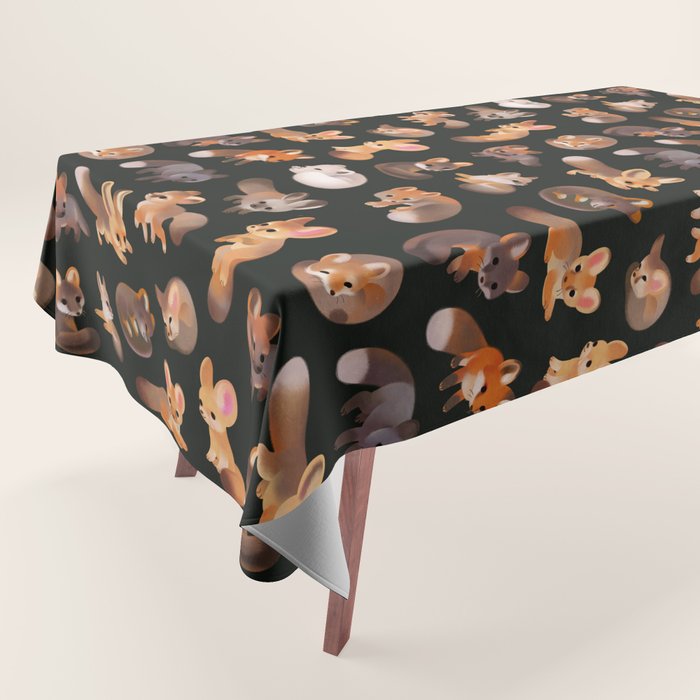 Foxes - dark Tablecloth Gallery Image 1
