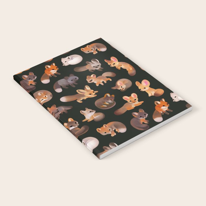 Foxes - dark Notebook Gallery Image 1