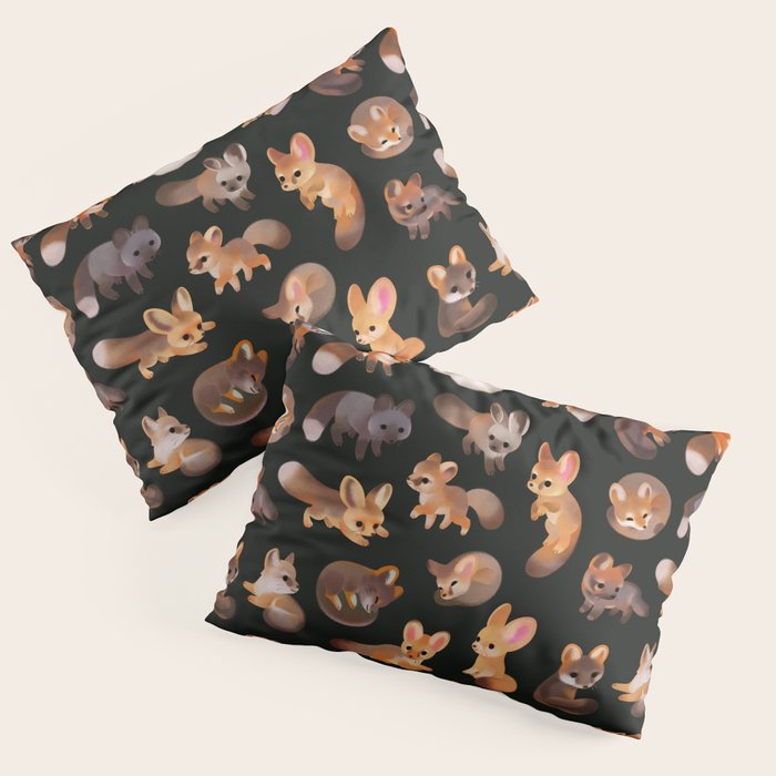 Foxes - dark Pillow Sham Gallery Image 3