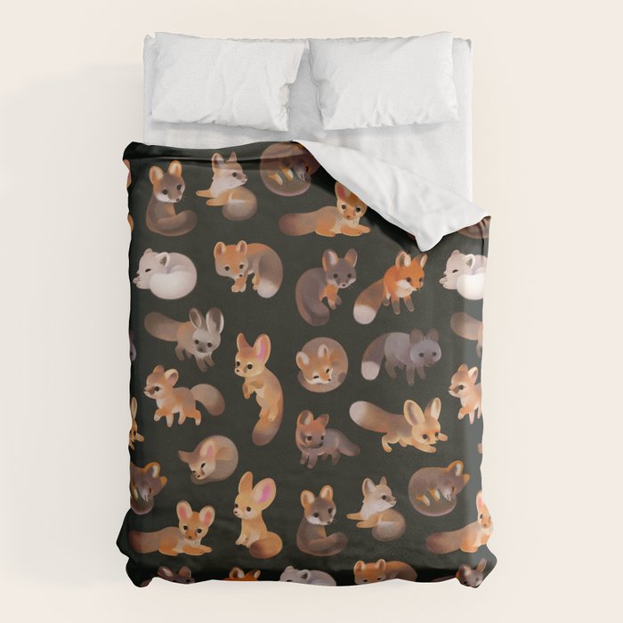 Foxes - dark Duvet Cover Gallery Image 6