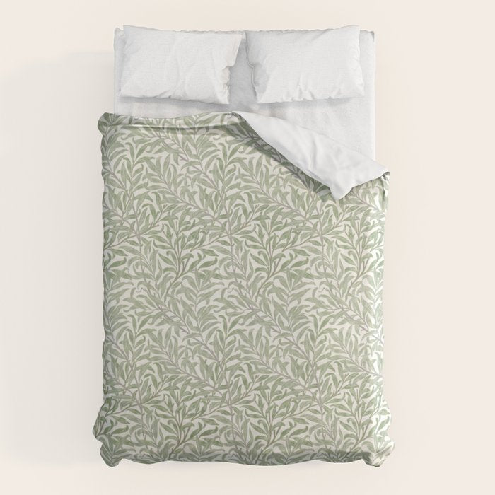 William Morris Willow Bough Willow Ecru Duvet Cover Gallery Image 1