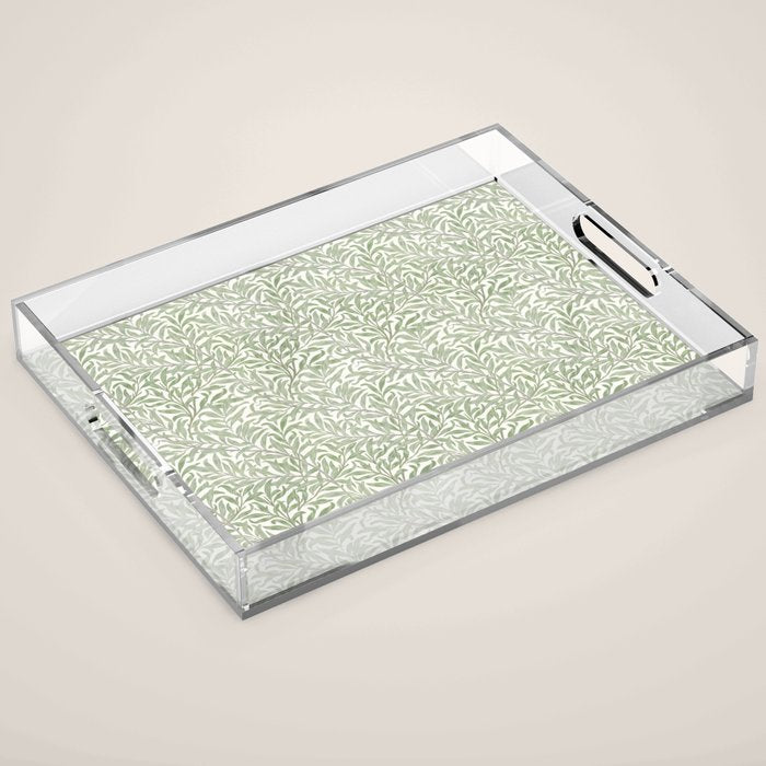 William Morris Willow Bough Willow Ecru Acrylic Tray Gallery Image 1