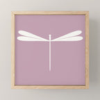 Dragonfly Minimalism XVI Lavender Purple Mini Art Print Gallery Image 1