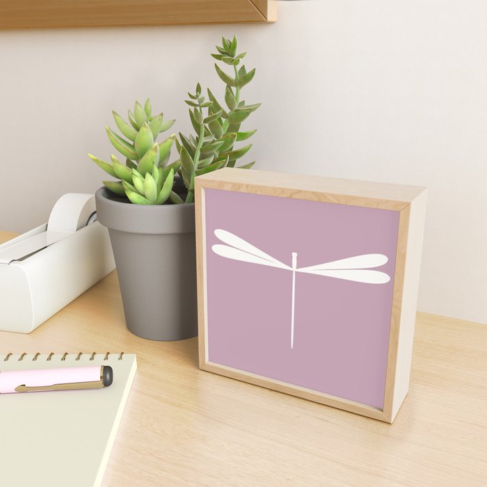 Dragonfly Minimalism XVI Lavender Purple Mini Art Print Gallery Image 2