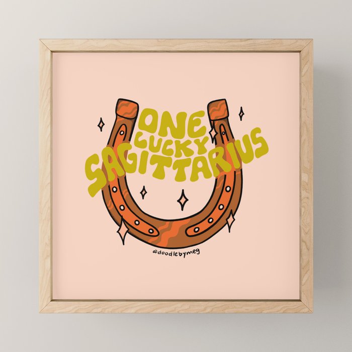 One Lucky Sagittarius Mini Art Print Gallery Image 1