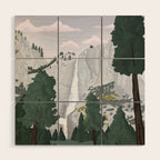 Yosemite National Park, Yosemite Falls, Waterfall, California Parks Wood Wall Art Gallery Image 1