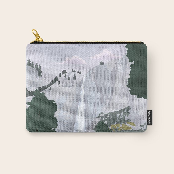 Yosemite National Park, Yosemite Falls, Waterfall, California Parks Carry All Pouch Gallery Image 1