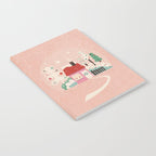 Festive Winter Hut in pink Notebook Gallery Image 2