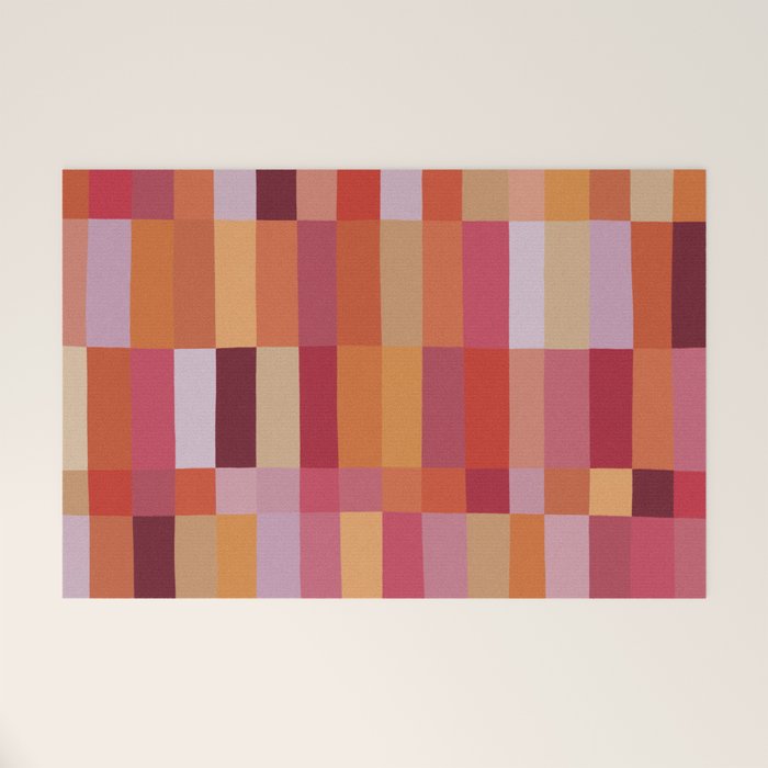 Color Blocks / Summer Fields Welcome Mat Gallery Image 1