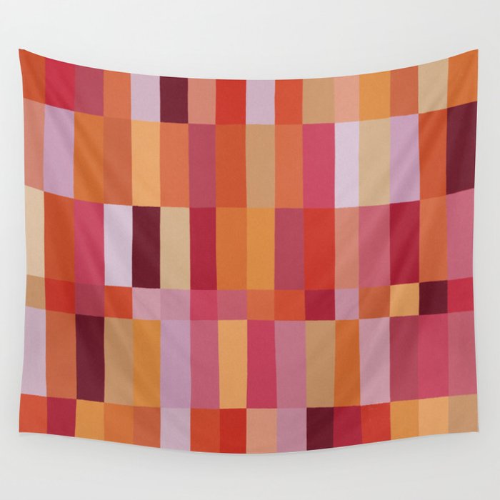 Color Blocks / Summer Fields Wall Tapestry Gallery Image 1