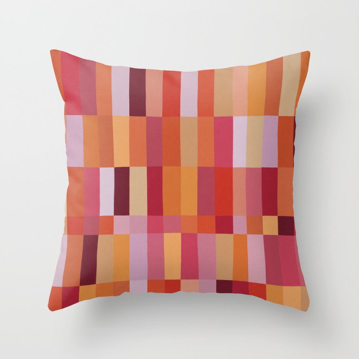 Color Blocks / Summer Fields Throw Pillow Gallery Image 1