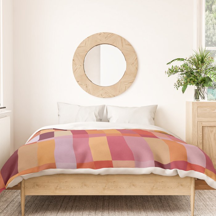 Color Blocks / Summer Fields Duvet Cover Gallery Image 3