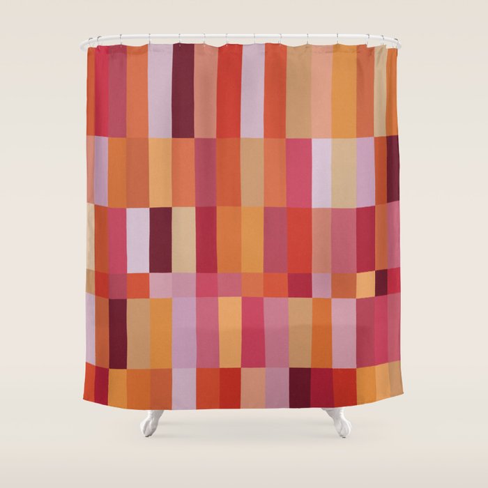 Color Blocks / Summer Fields Shower Curtain Gallery Image 1